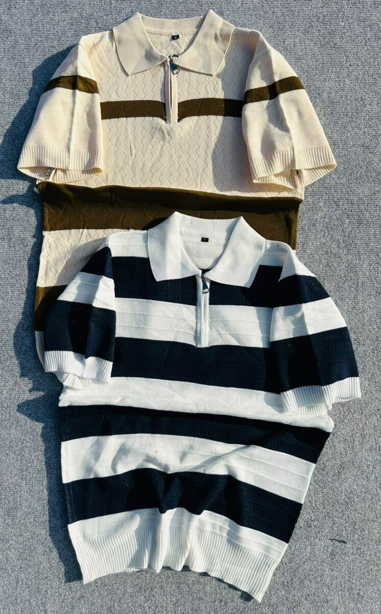 Polo homme rayé élégant