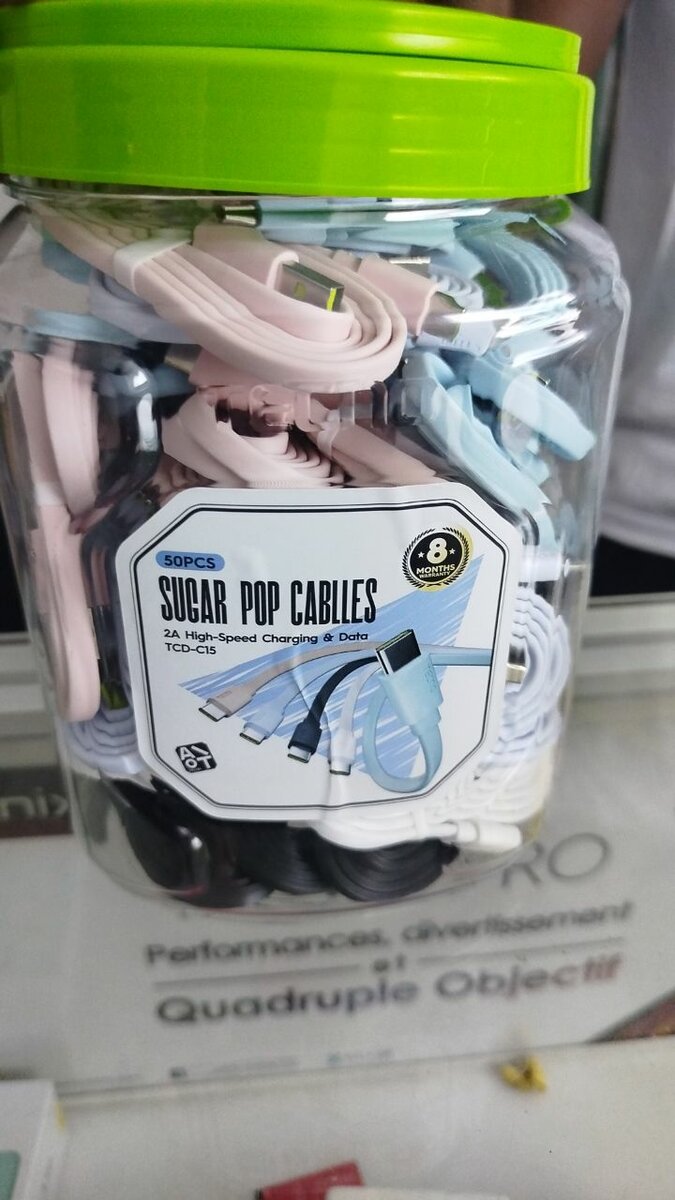 Câbles Sugar Pop 3A USB-C