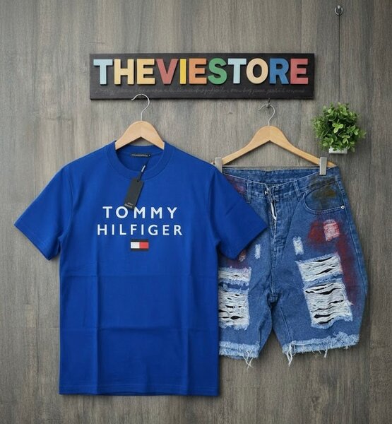 T-shirt bleu Tommy Hilfiger