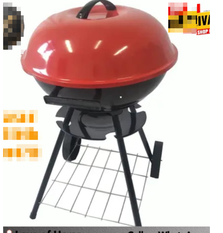 Portable Charcoal Barbecue Grill