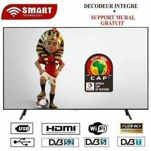 SMART TECHNOLOGY TV LED TV - 32 Pouces + Support Intégré