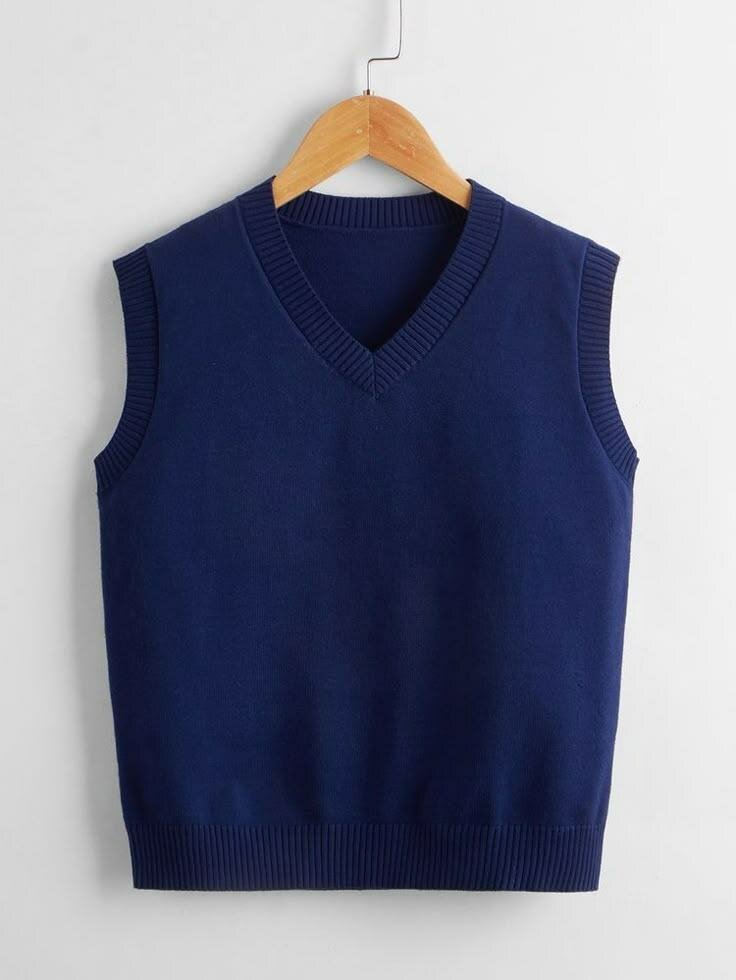 Pull sans manches en tricot