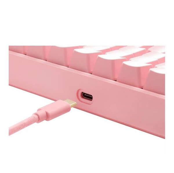 Clavier mécanique RGB rose