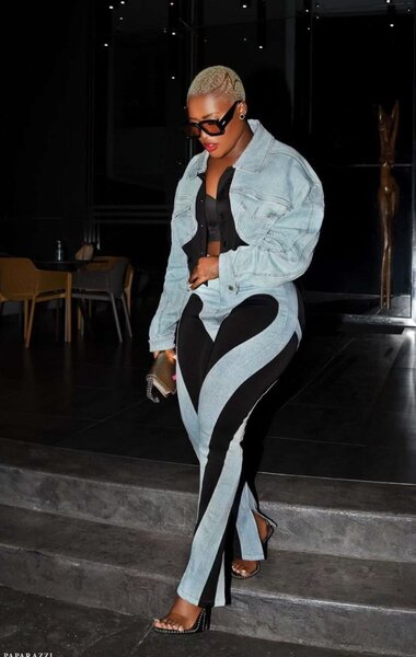 Mugler dupe denim pants