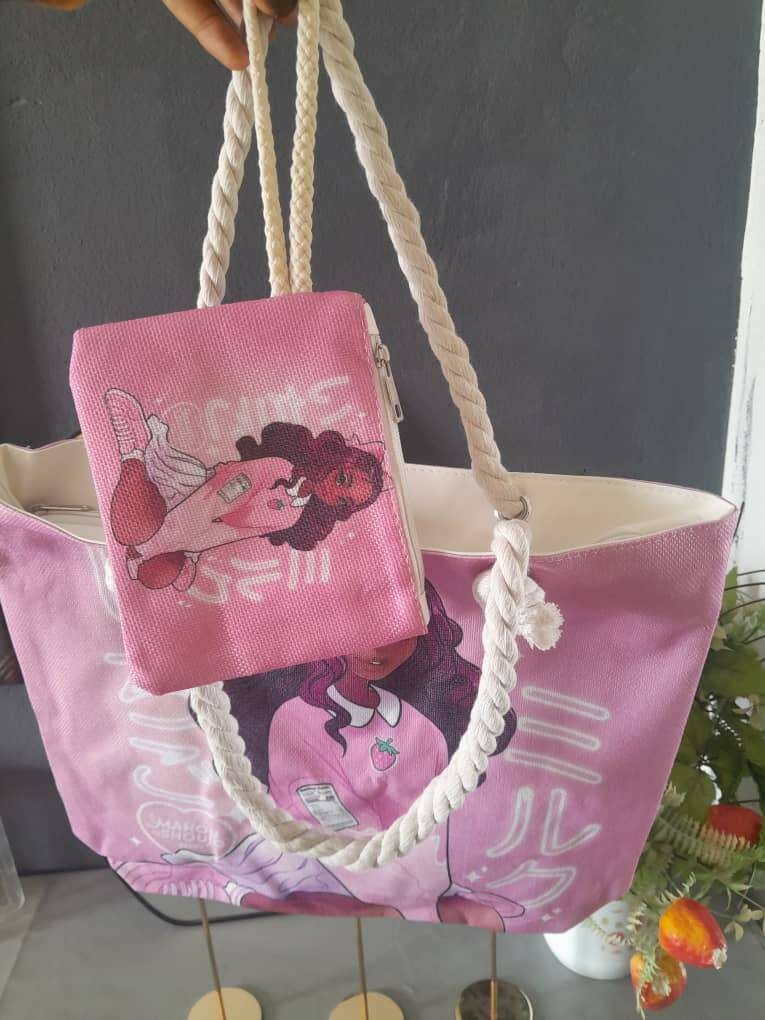 Ensemble Sac Plage Illustré