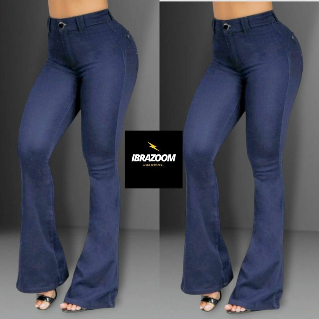 Jeans évasé taille haute