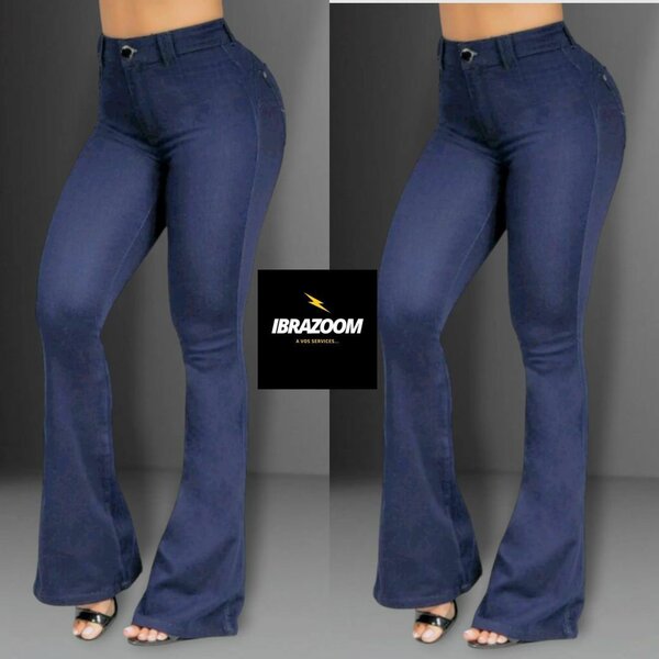 Jeans évasé taille haute