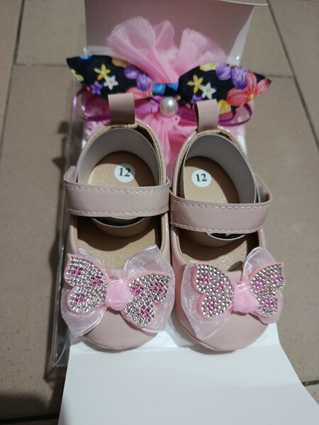 Chaussures Bébé en Cuir Rouge