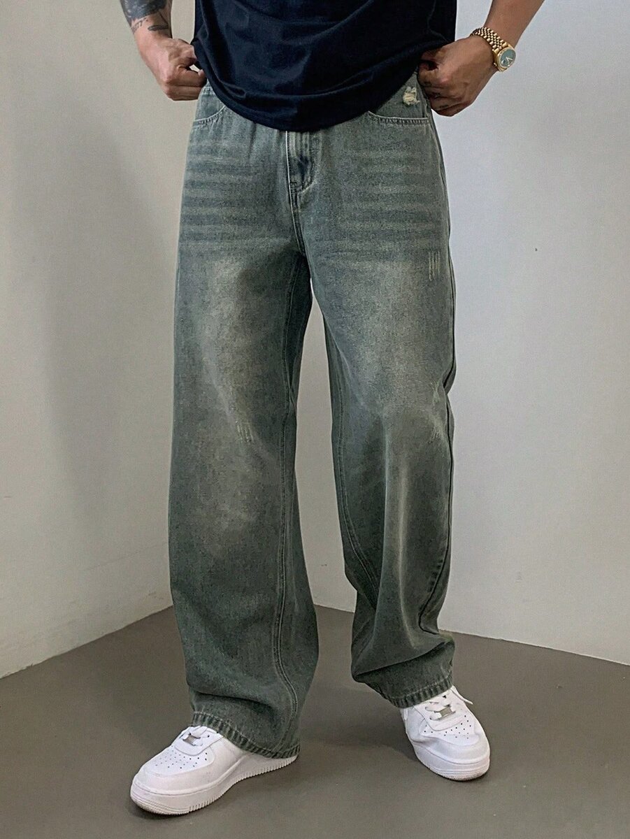 Jean large pour hommes