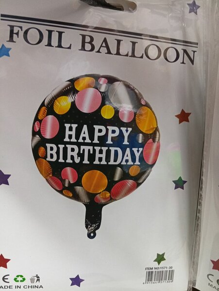 Ballons d'anniversaire en aluminium