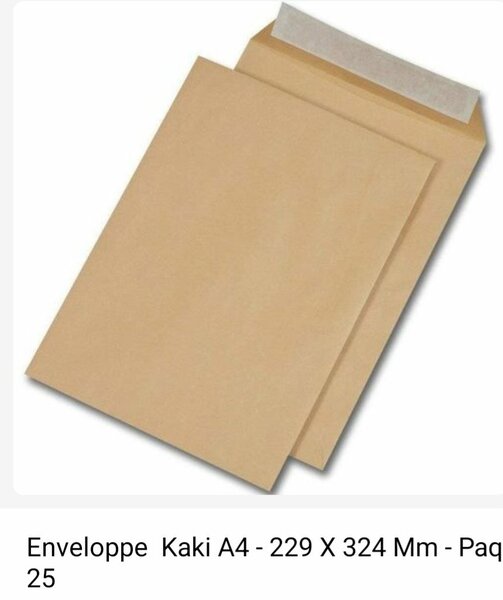Enveloppes Kraft A4 Lot de 25