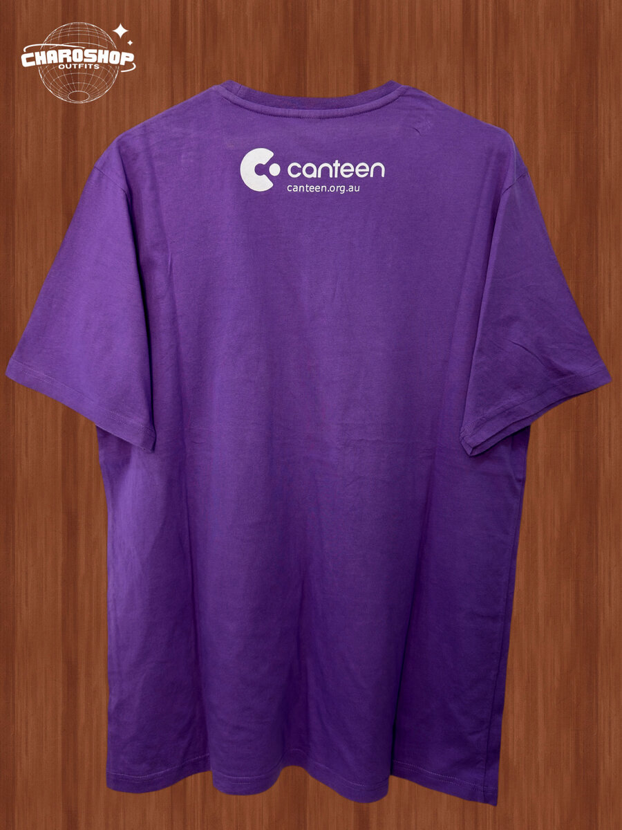 T-shirt violet "Stand Up to Cancer"