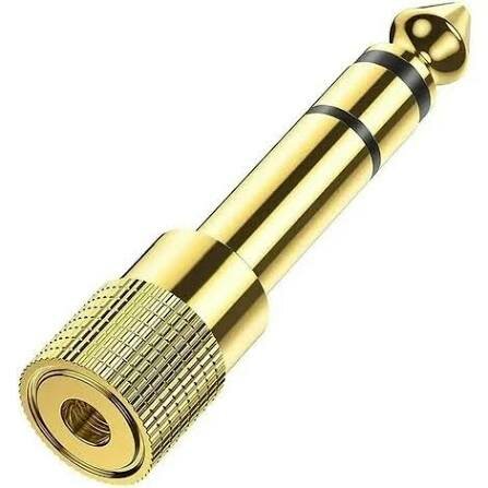 Adaptateur audio plaqué or
