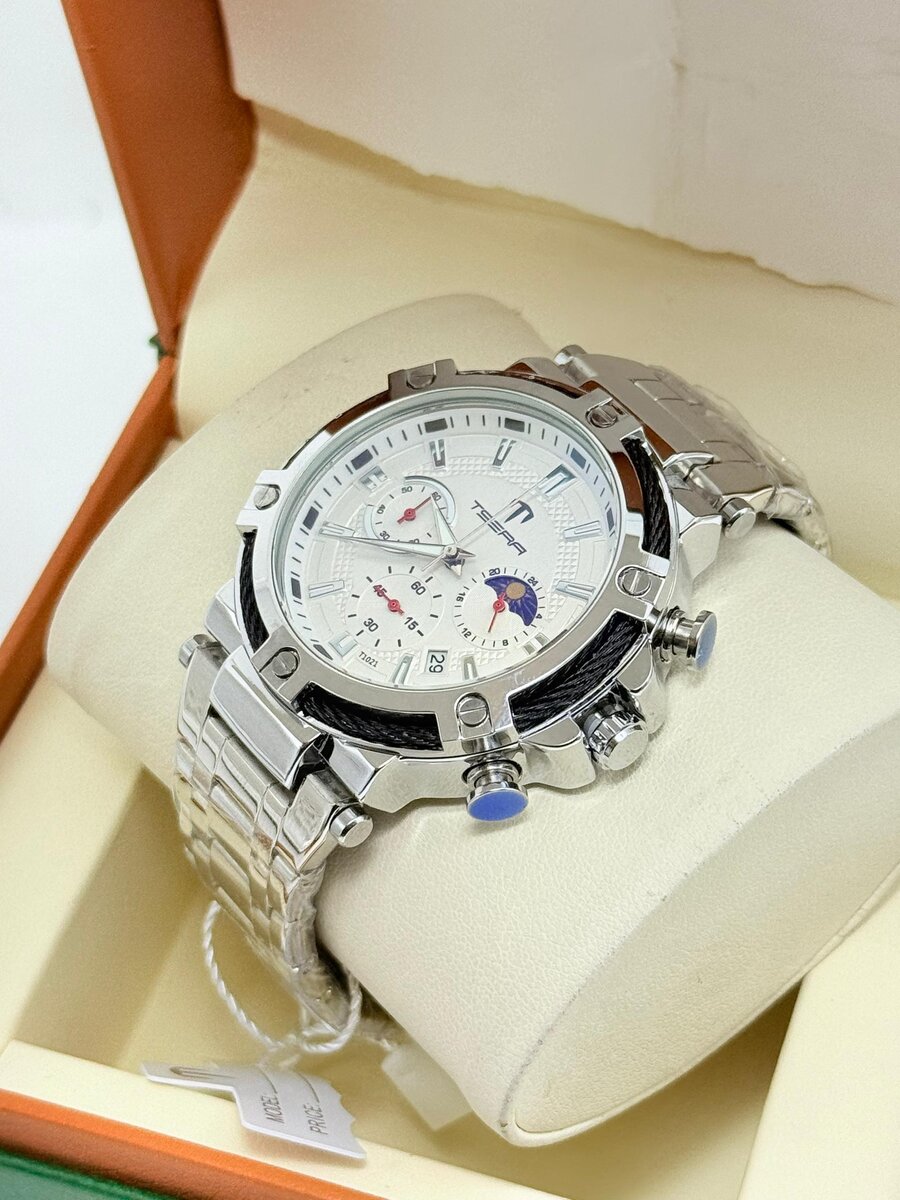 Montre Chronographe en Acier