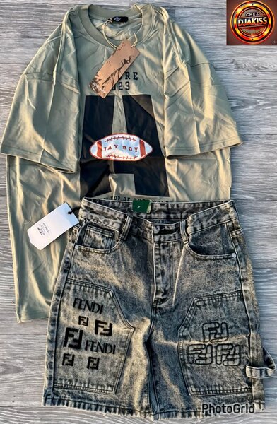 Ensemble t-shirt et short Fendi