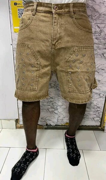 Shorts en jean marron