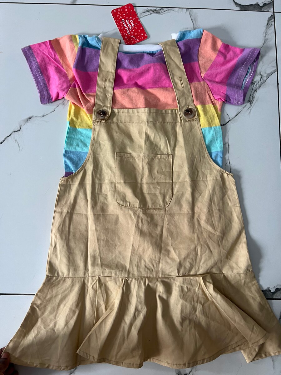 Robe enfant imprimée colorée