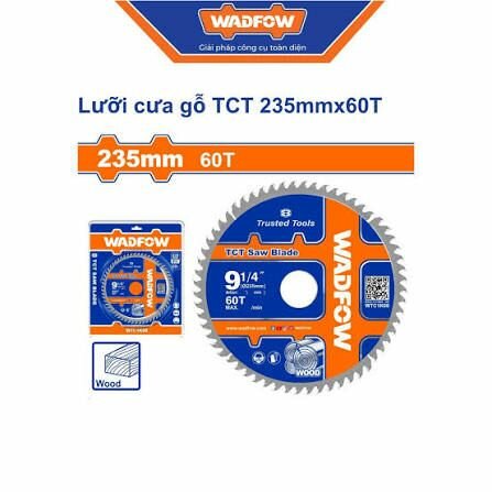 Wadfow Lame de Scie TCT 235mm
