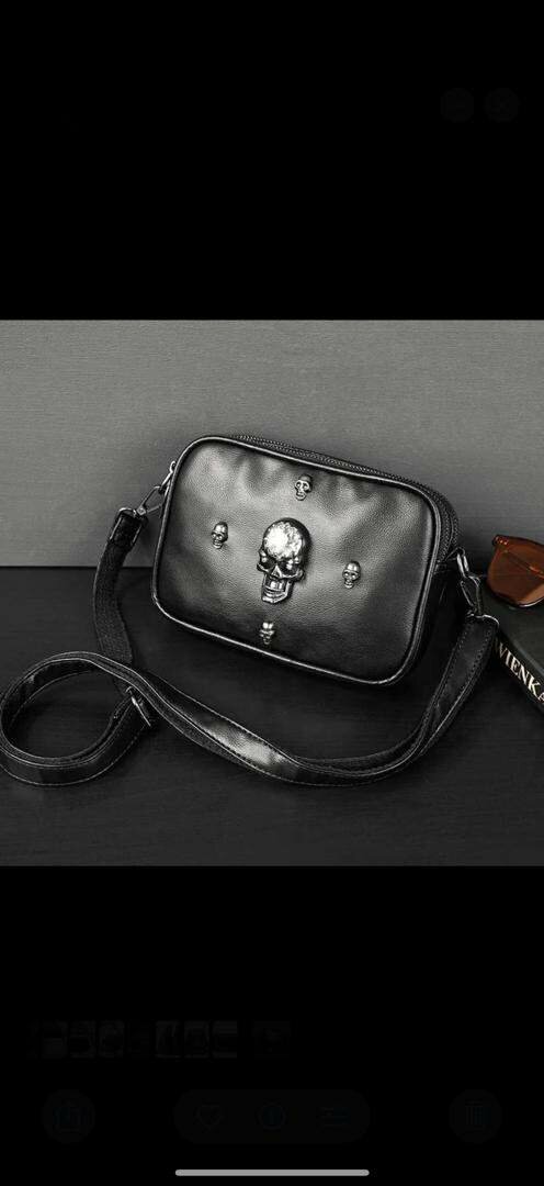 Solid leather side bags