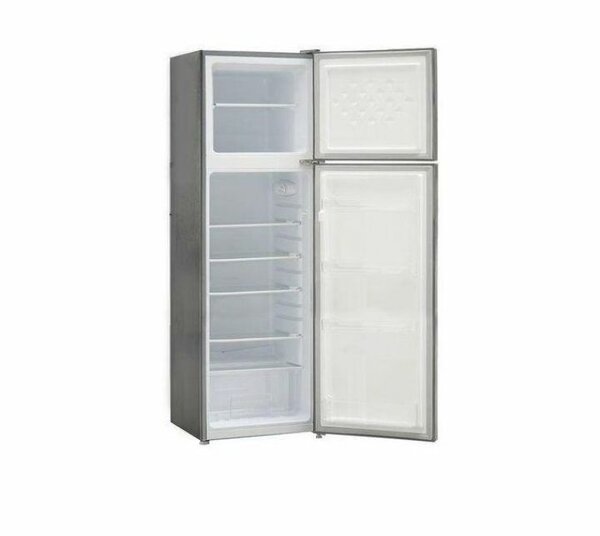 Roch 165L Double Door Refrigerator - (RFR-190TN-B) - Silver