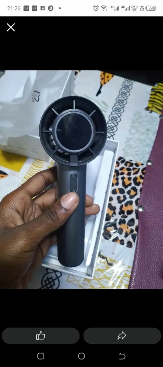 Ventilateur portatif rechargeable