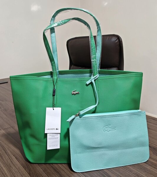 Sac cabas en cuir Lacoste