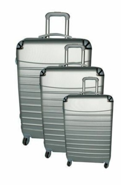 Lot de 3 valise en polypropylène solide