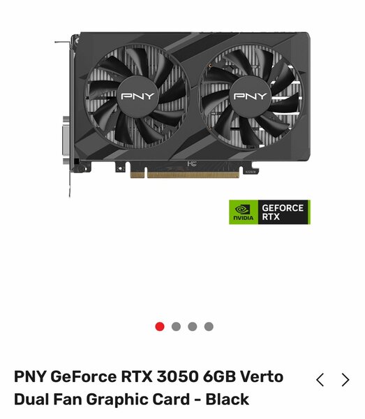 Carte Graphique RTX 3050 6GB
