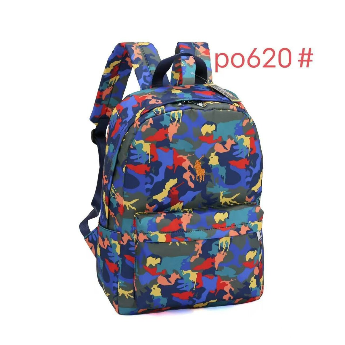 Sac à dos tendance multicolore