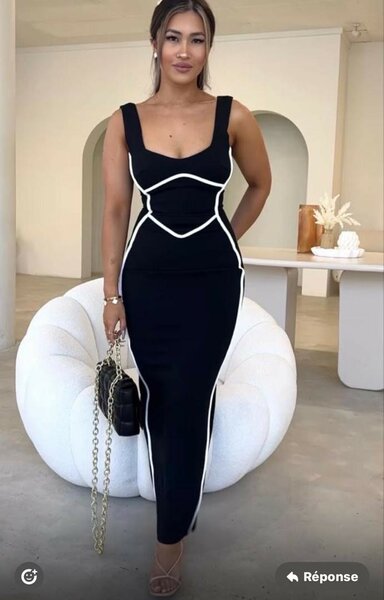 Jolie robe plaquée sexy