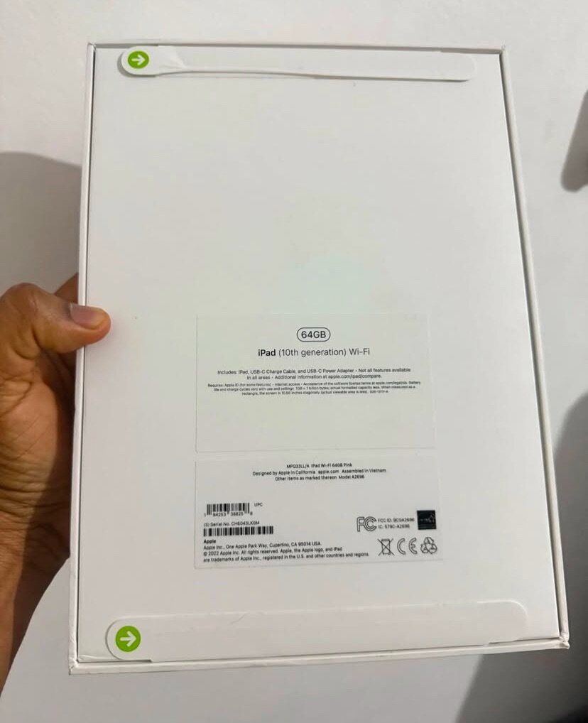 Brand new ipad 10th gen 64gb wifi only pink colors