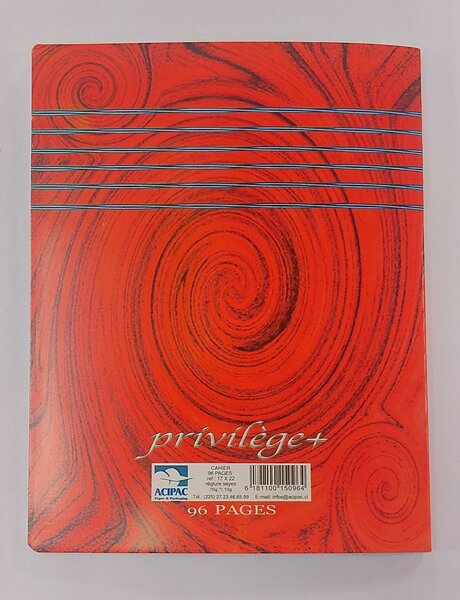 Cahier Privilège 100 Pages