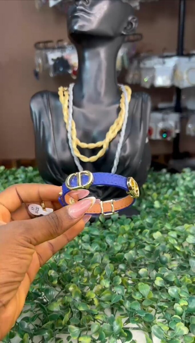 Bracelet en cuir élégant femme