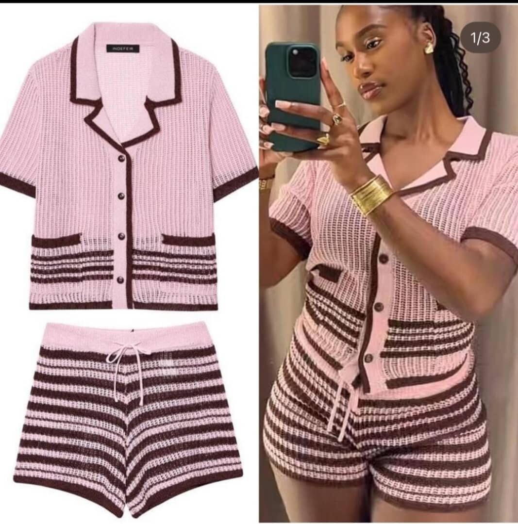 Robe longue rayée élégante