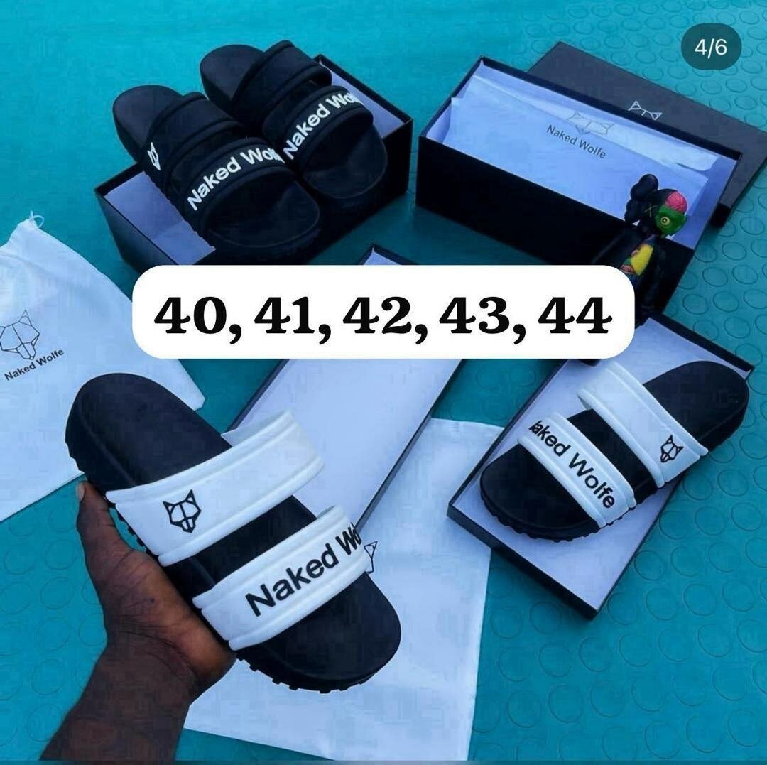 Solid branded slippers