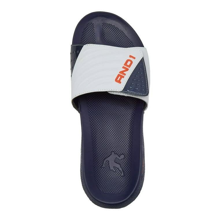AND1 Men's Swish 2.0 Adjustable Slide Sandals