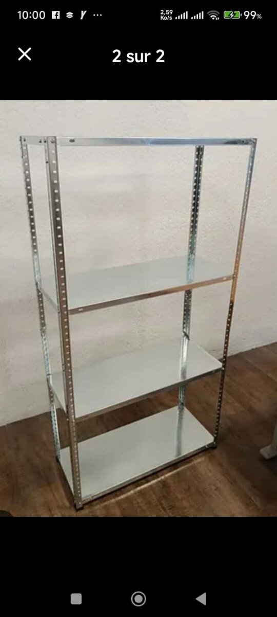 Étagère métallique robuste