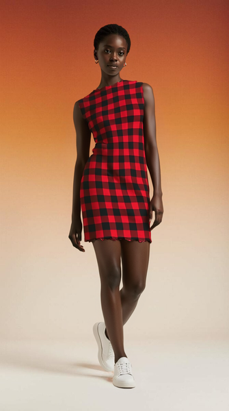 Robe SHEIN à carreaux femme