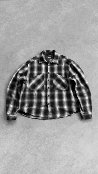 Chemise à carreaux oversize pour homme