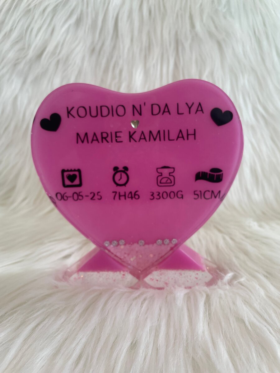 Cadre de naissance personnalisé