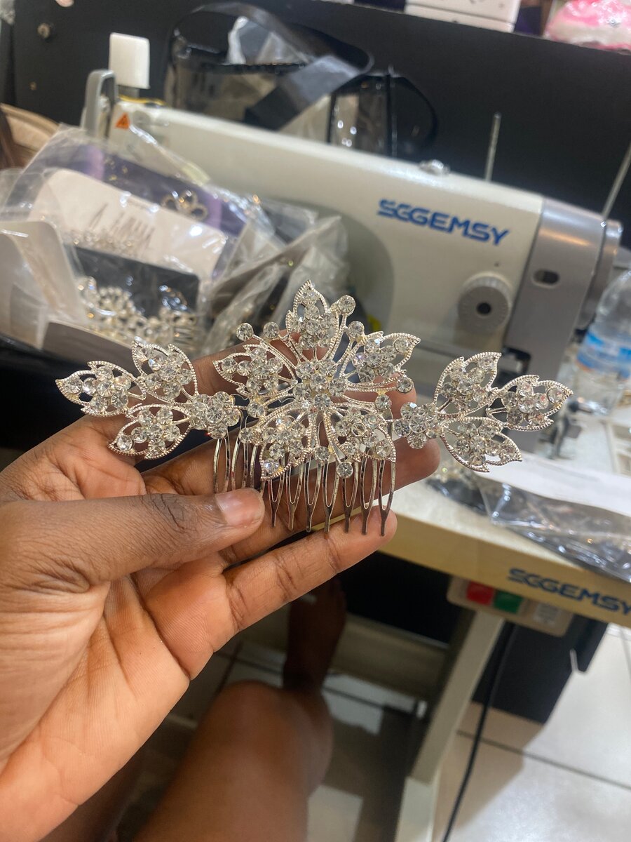 Peigne Mariage Cristal Élégant