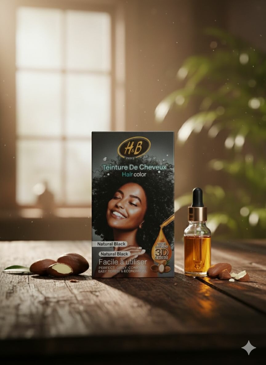 H&B Coloration Cheveux Noir