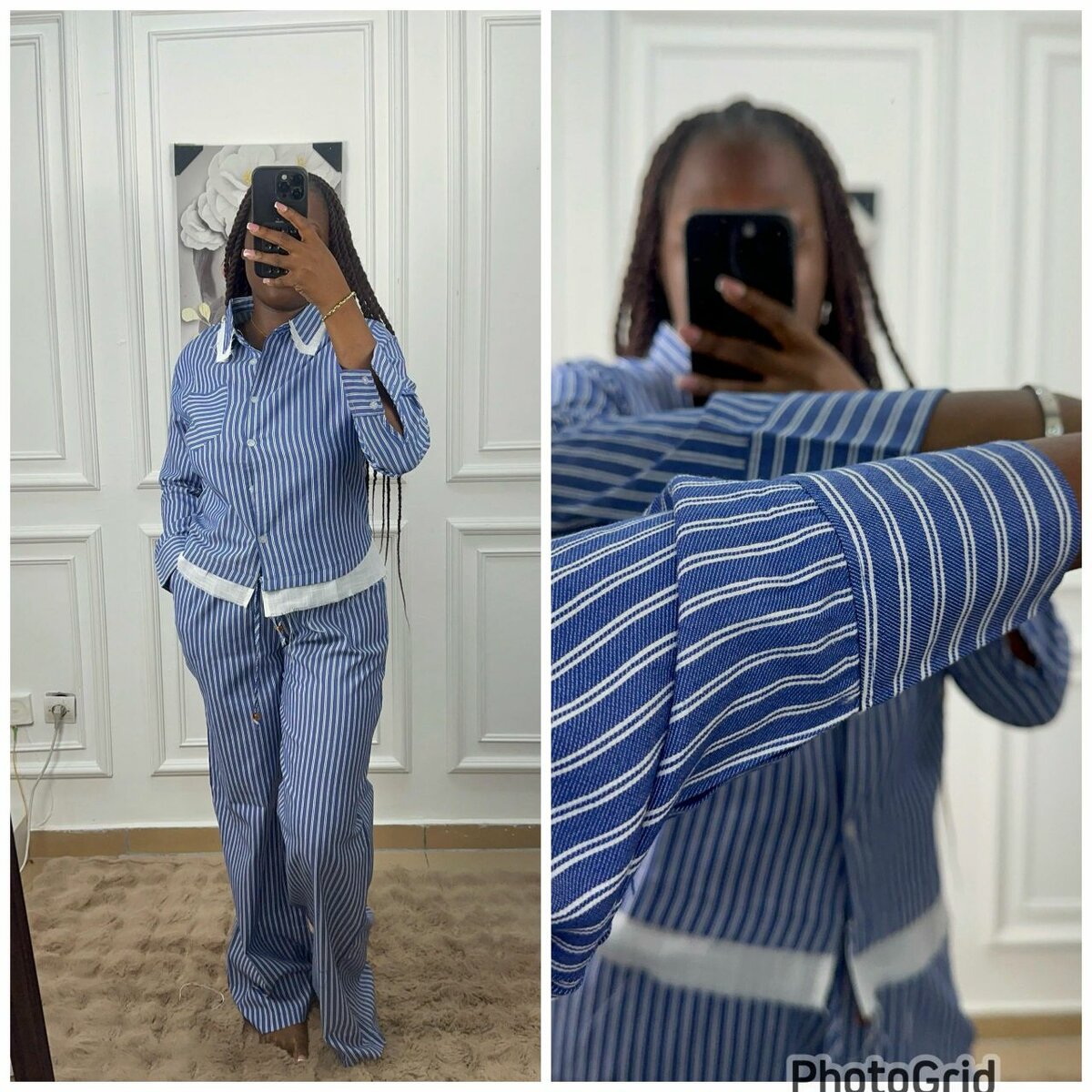 Pyjama rayé confortable