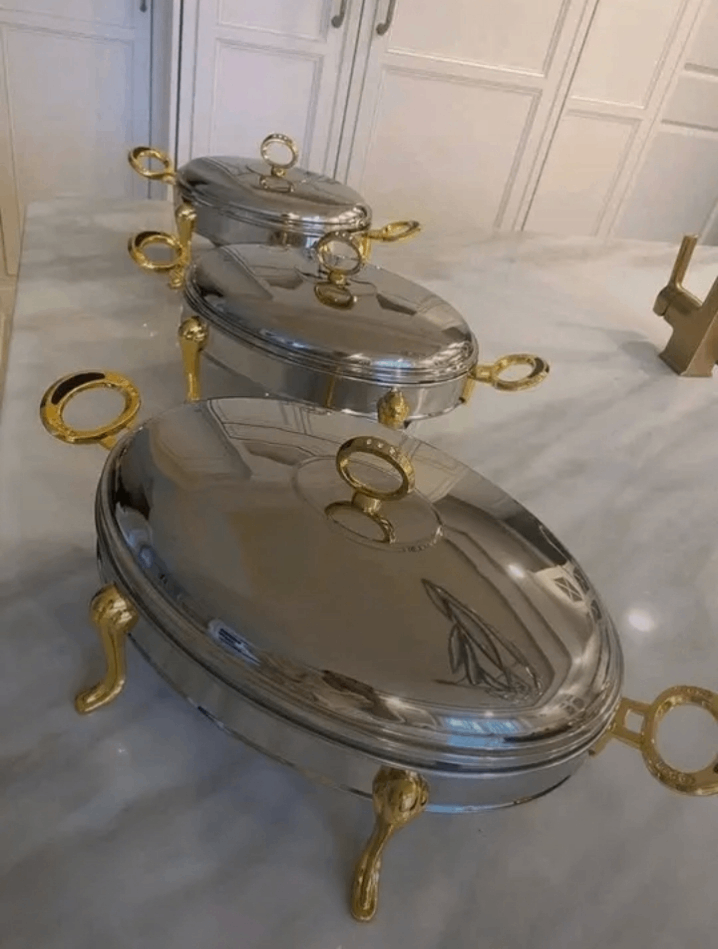 Plat de Service en Acier Inoxydable