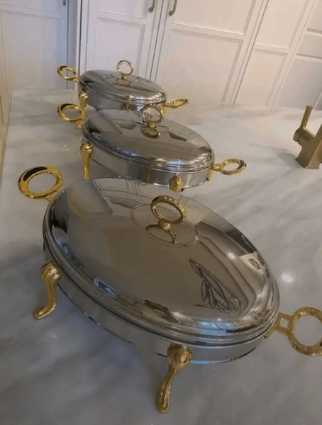 Plat de Service en Acier Inoxydable