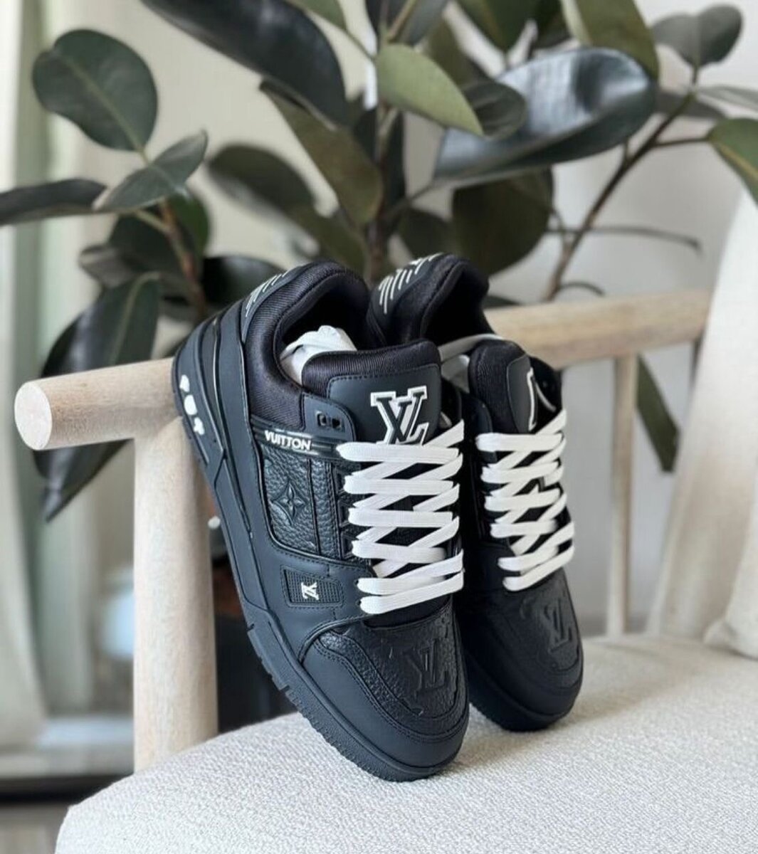 Baskets en cuir Louis Vuitton