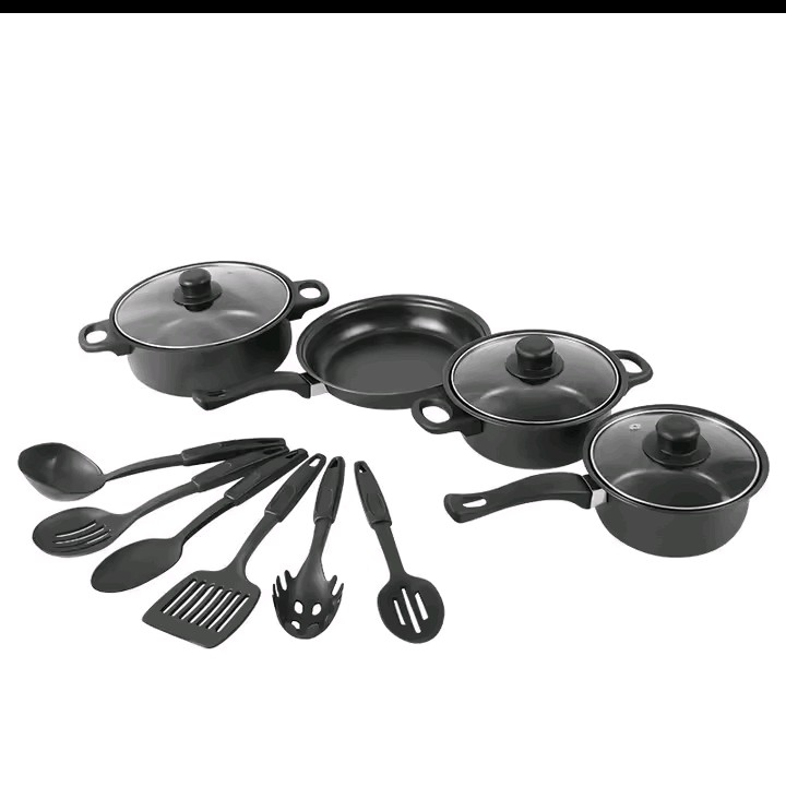 Ensemble de cuisine 13 pièces en acier inoxydable