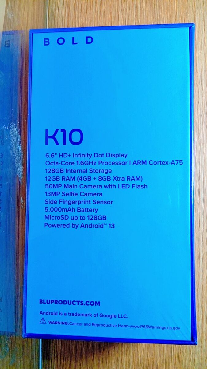 Smartphone BOLD K10 128GB