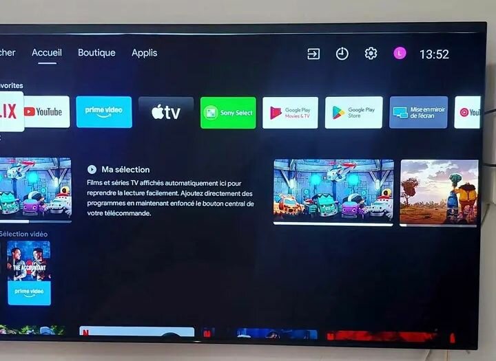Téléviseur intelligent grand écran