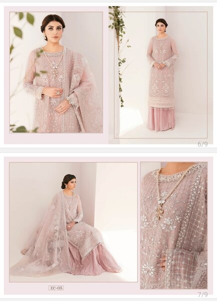 Ladies luxury organza 3 pieces